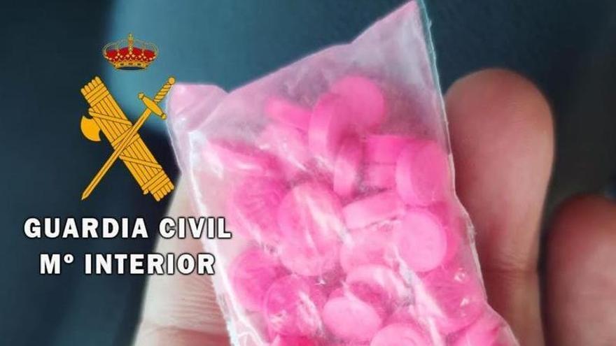 Imagen de las pastillas de speed que portaban los detenidos.