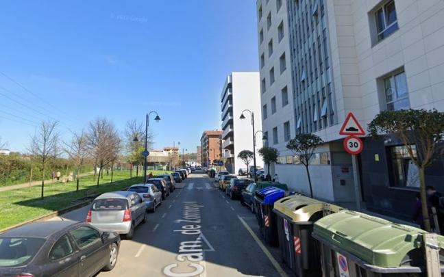 El accidente se ha producido esta mañana en el camino Zorrozgoiti El accidente se ha producido esta mañana en el camino Zorrozgoiti