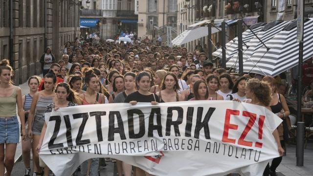 Manifestación contra las agresiones machistas. Manifestación contra las agresiones machistas.