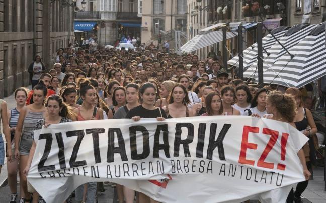 Manifestación contra las agresiones machistas. Manifestación contra las agresiones machistas.
