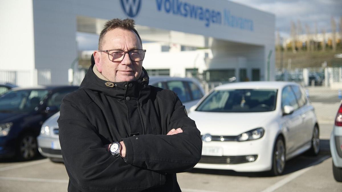 Oskar Añorbe, candidato de CGT a las elecciones sindicales de VW Navarra