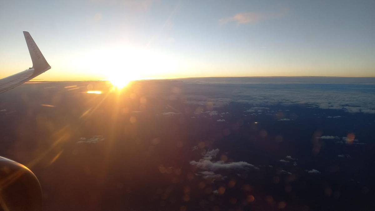 Vuelo de Bruselas a Vitoria el pasado sábado 22 de octubre