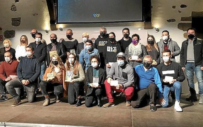 Los premiados en los premios &lsquo;Beasain Kirol Sariak&rsquo; el pasado a&ntilde;o.