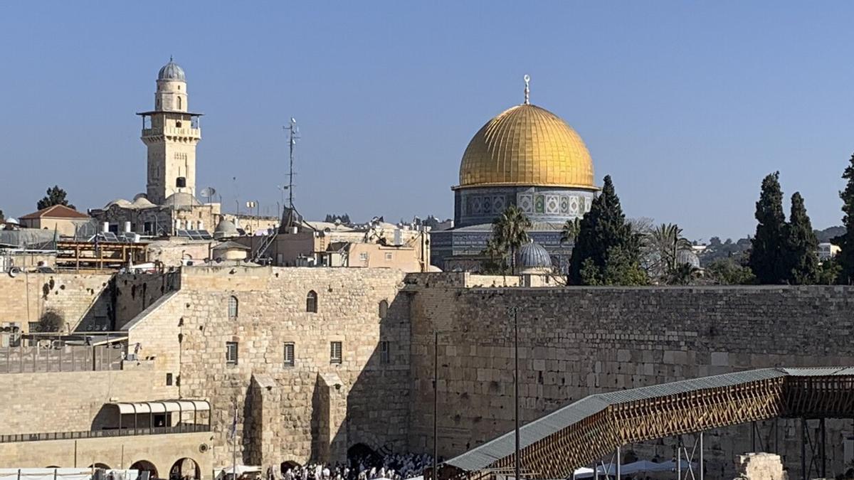Vista general del muro de las Lamentaciones en Jerusalén, Israel este viernes.
