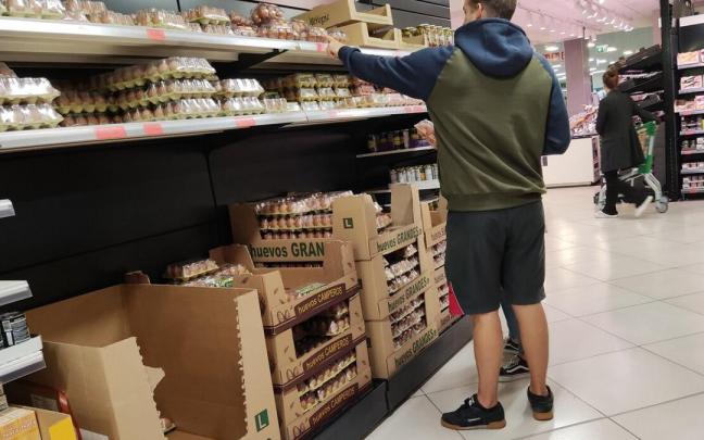 Haciendo la compra en un supermercado