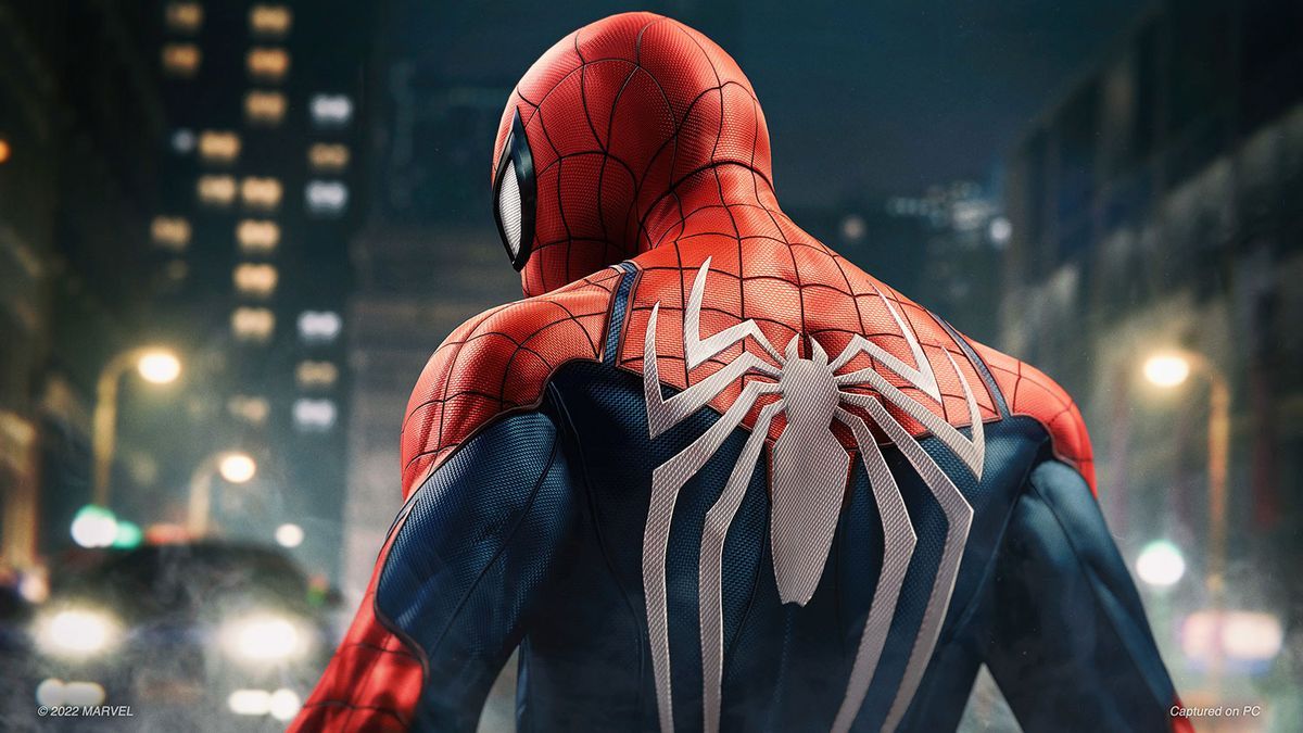 Captura del personaje de Spider-Man en el videojuego 'Marvel's Spider-Man Remastered' para PC.