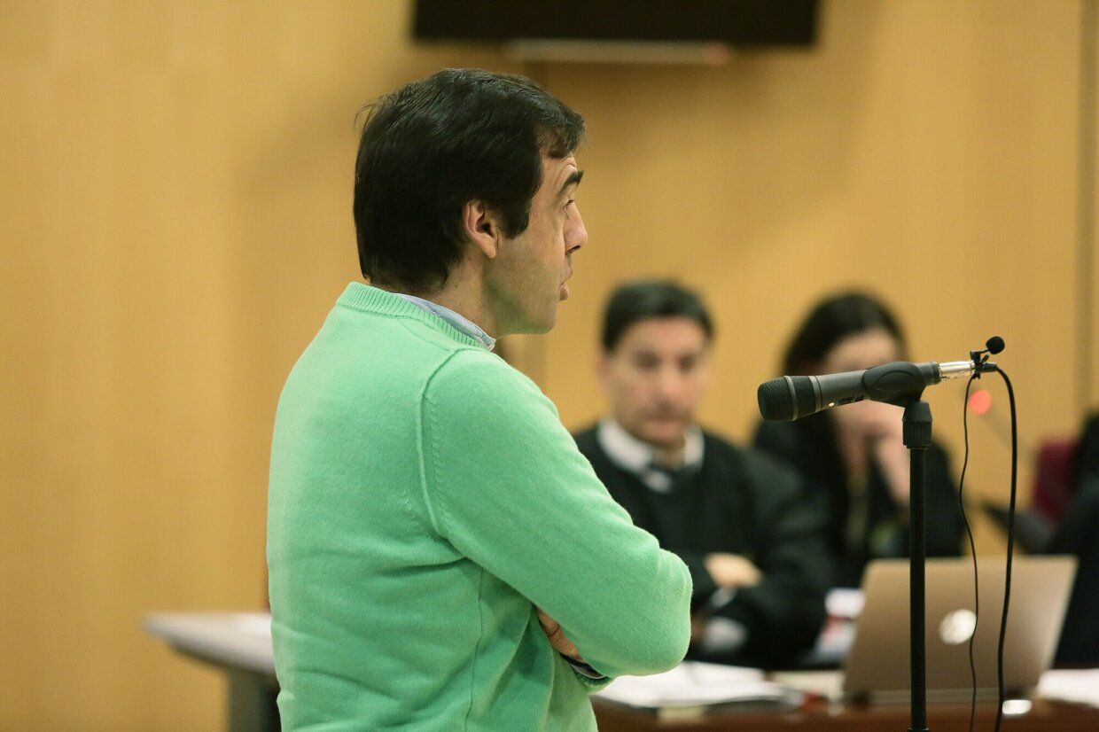 Badiola, durante su declaración, este martes en el juzgado de lo penal número 3 de Donostia