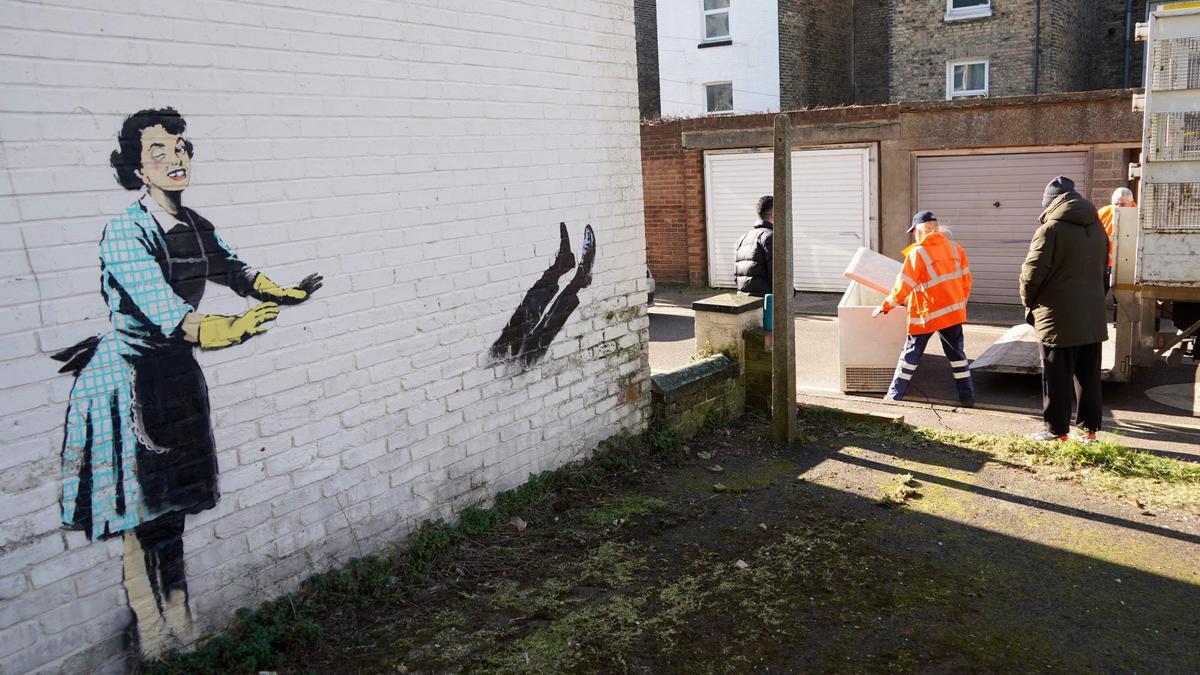 La nueva obra de Banksy.