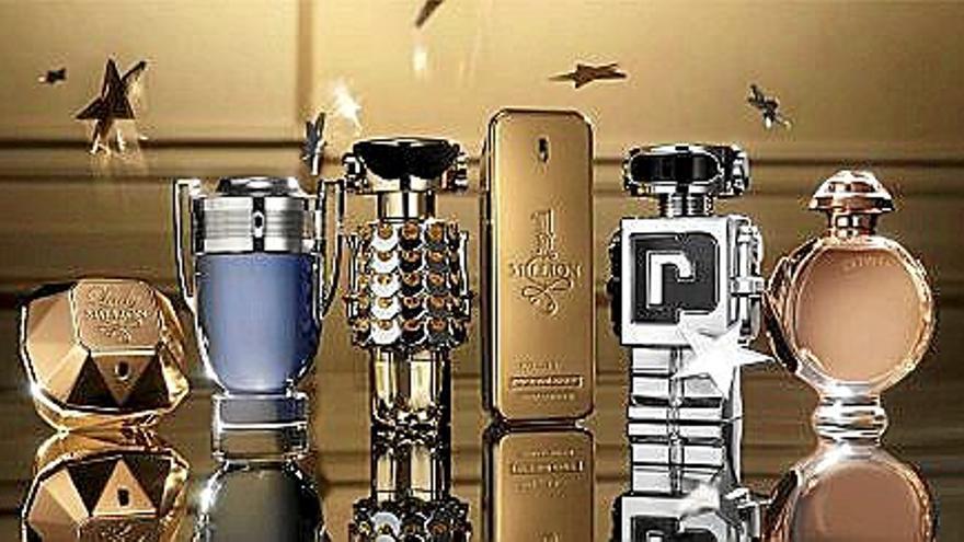 Su colección de fragancias.