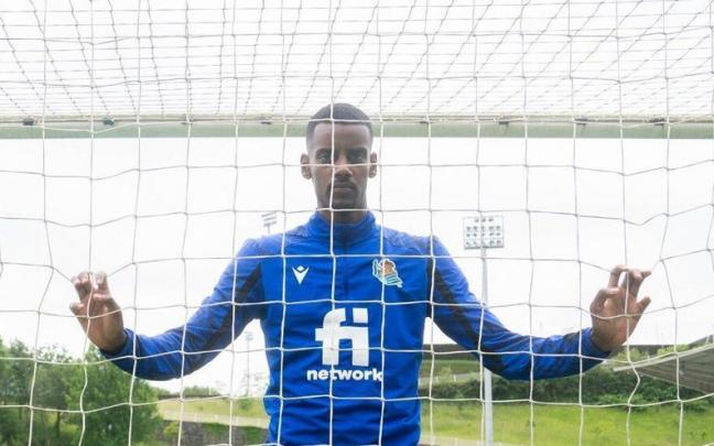 Isak, en las instalaciones de Zubieta