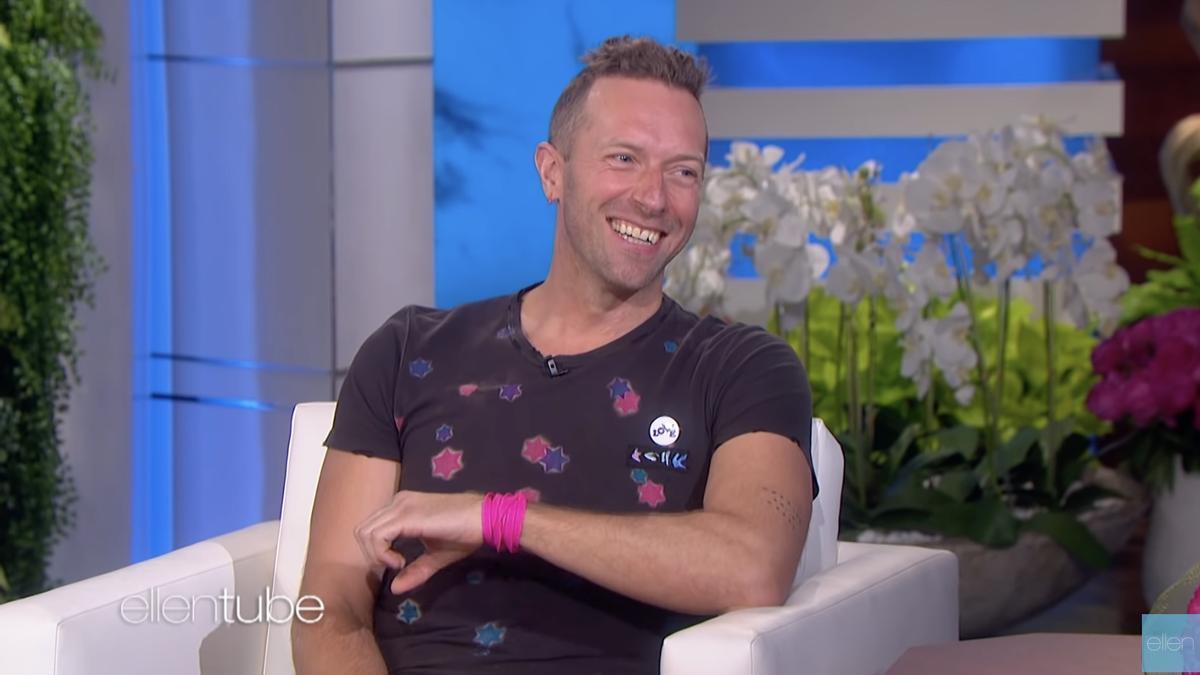 Chris Martin en 'The Ellen Degeneres Show'.