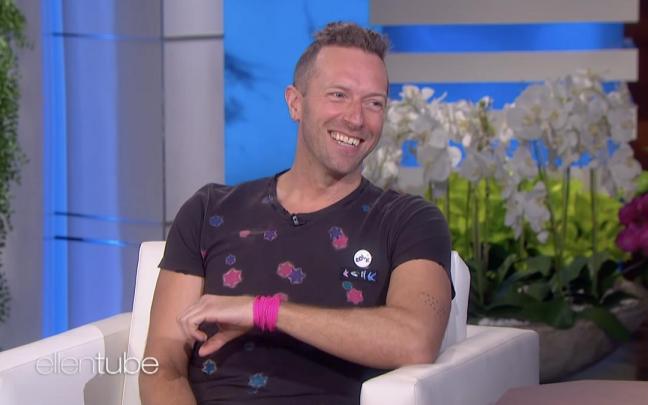 Chris Martin en 'The Ellen Degeneres Show'.