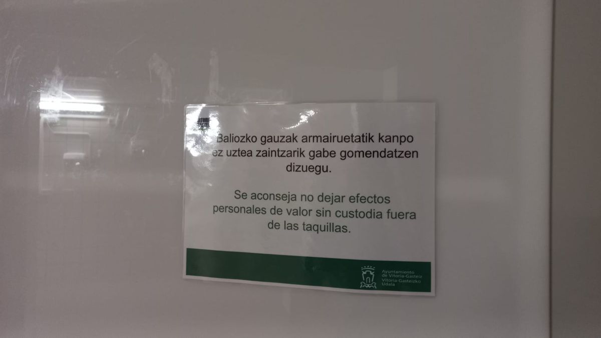 El consejo para evitar que te roben si vas a nadar en Vitoria