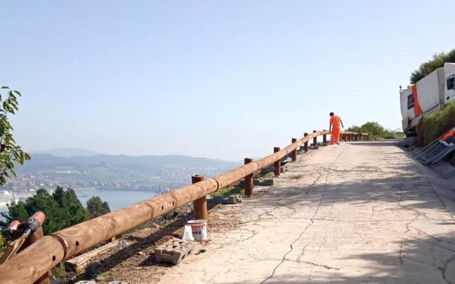 En imagen, los trabajos que se han realizado en el Serantes.