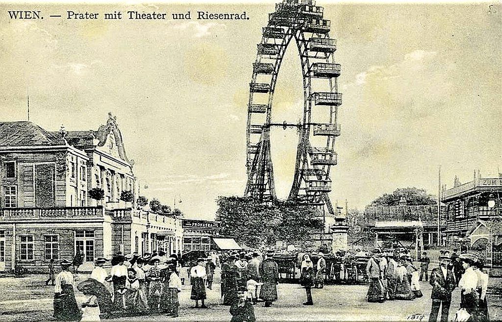 Primitiva Rueda de la Fortuna, con 30 vagones.