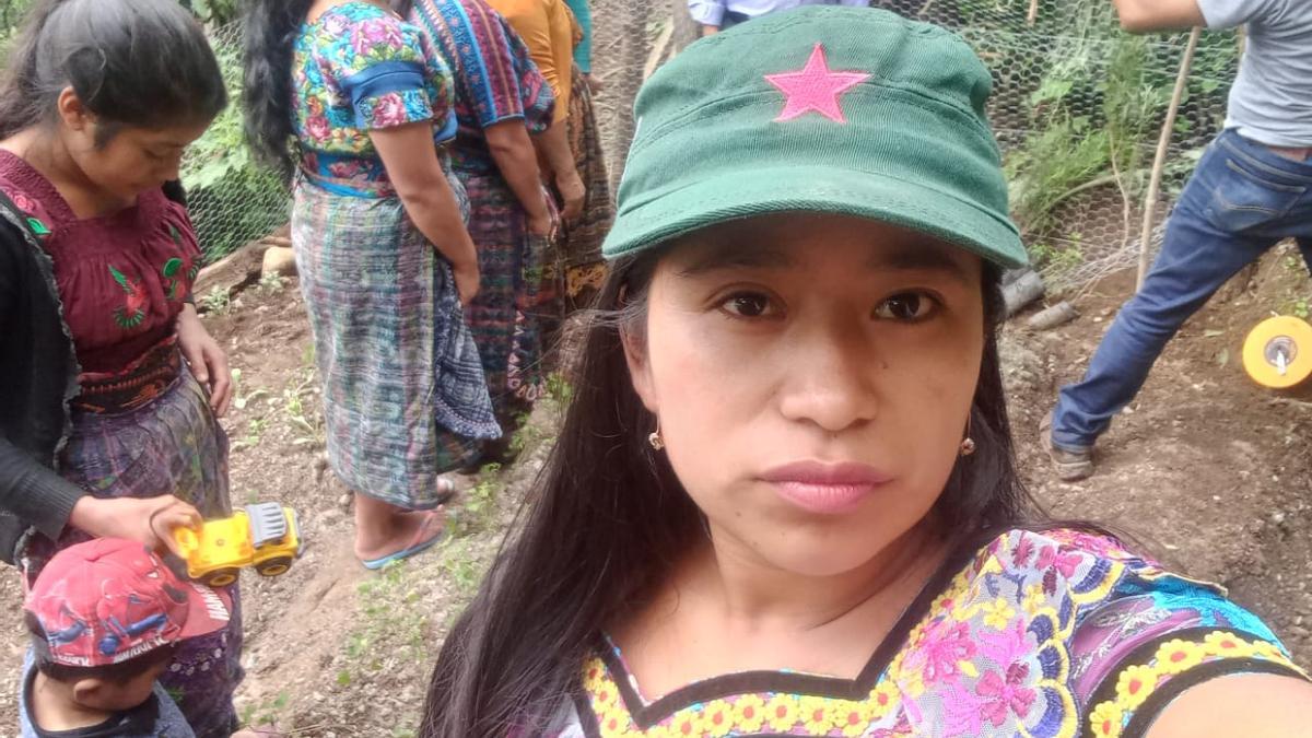 Evelyn Ixchel Quila participa en la defensa de los territorios en Guatemala.