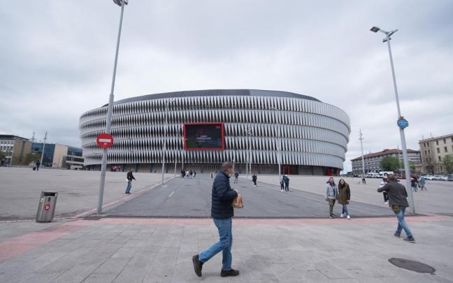 Imagen de la explanada de San Mamés.