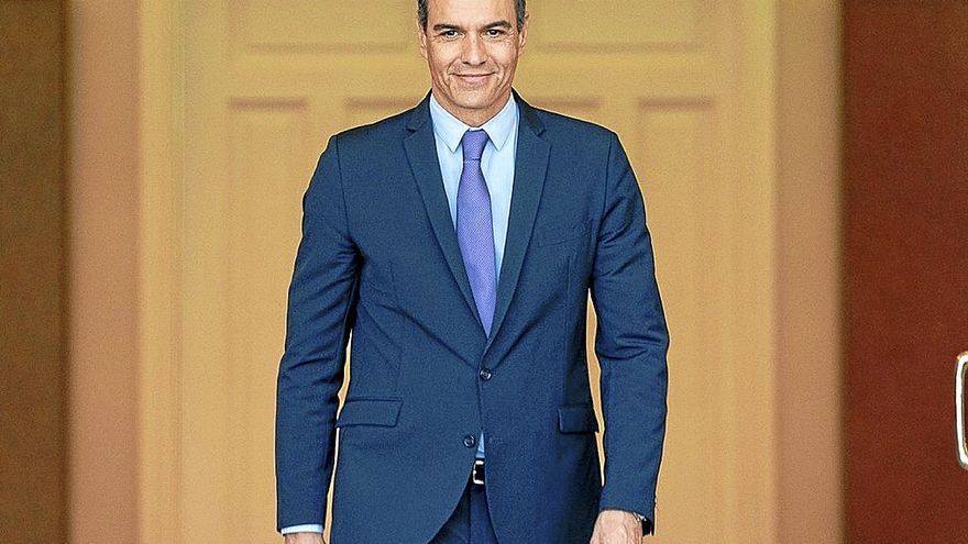 El presidente español, Pedro Sánchez, la semana pasada en el Palacio de la Moncloa. | FOTO: E.P.
