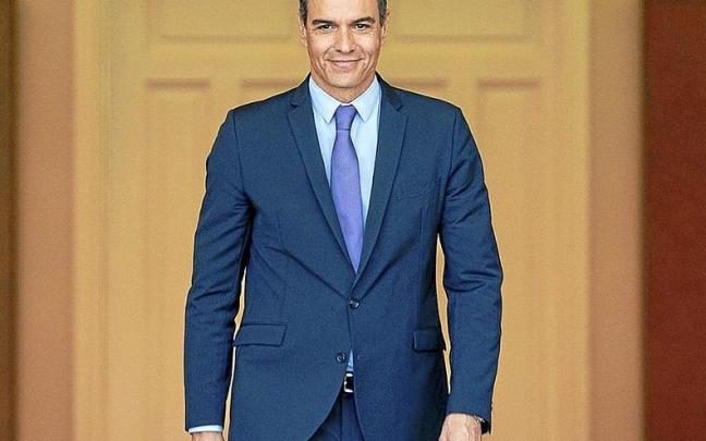 El presidente español, Pedro Sánchez, la semana pasada en el Palacio de la Moncloa. | FOTO: E.P.