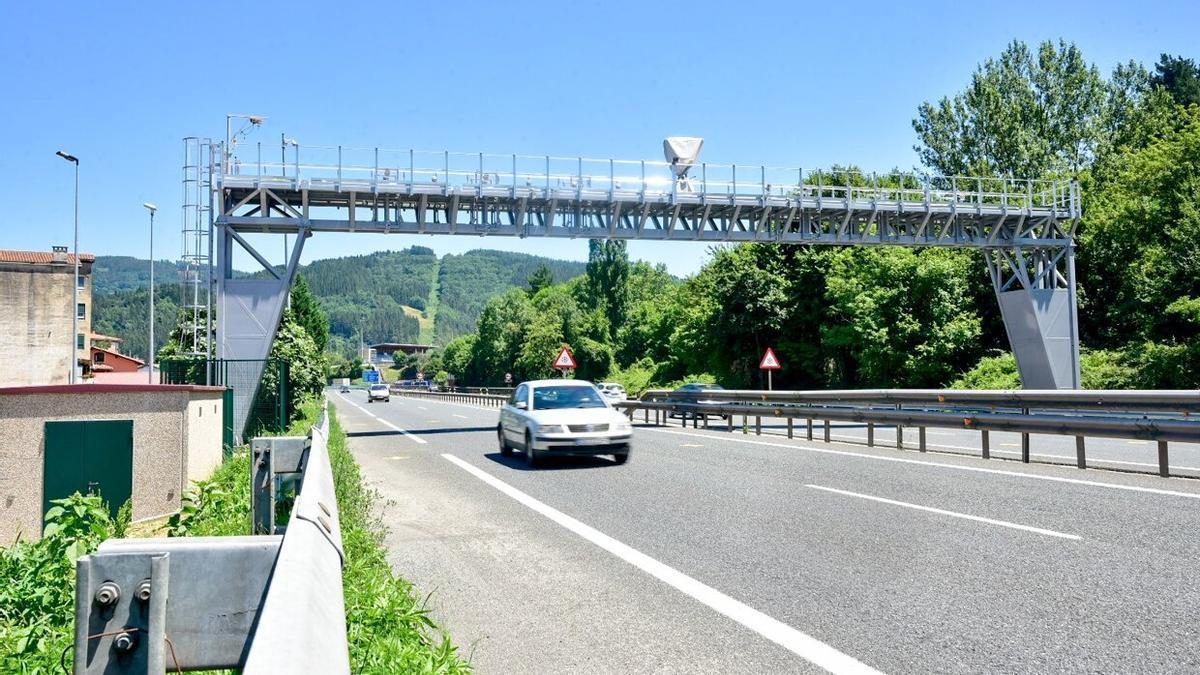 Nuevo pórtico de peaje en Ordizia