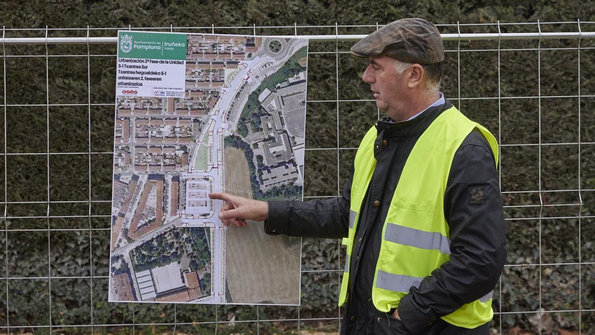 Visita a las obras de urbanización de la segunda fase de Txantrea Sur