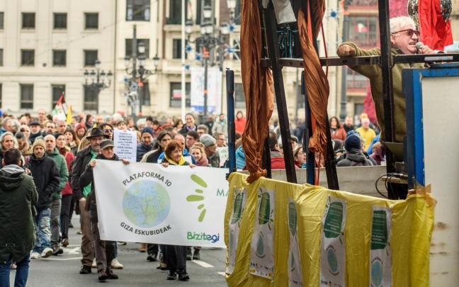La manifestaci&oacute;n se ha desarrollado este s&aacute;bado en la capital vizcaina