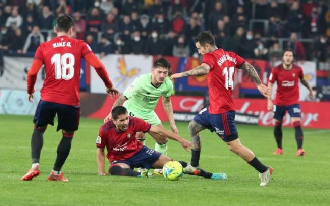 Partido Osasuna - Athletic de Bilbao del pasado enero.