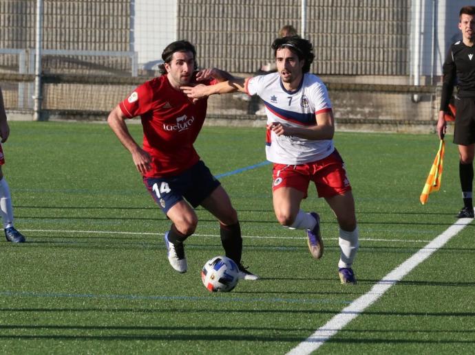 Santafé y Barace pugnan en un Osasuna Promesas - Mutilvera.