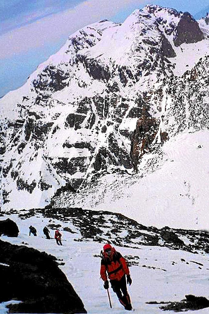 Ascendiendo al Toubkal.