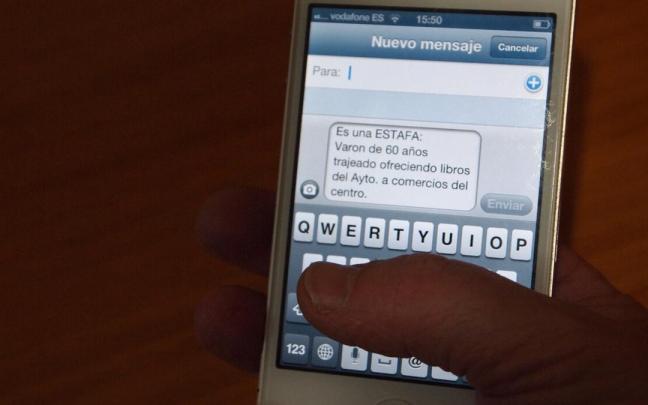 Aviso de una estafa.