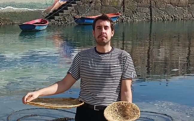 Aritz Antolín tuvo claro desde el principio del proyecto que las cestas eran un homenaje a las rederas.