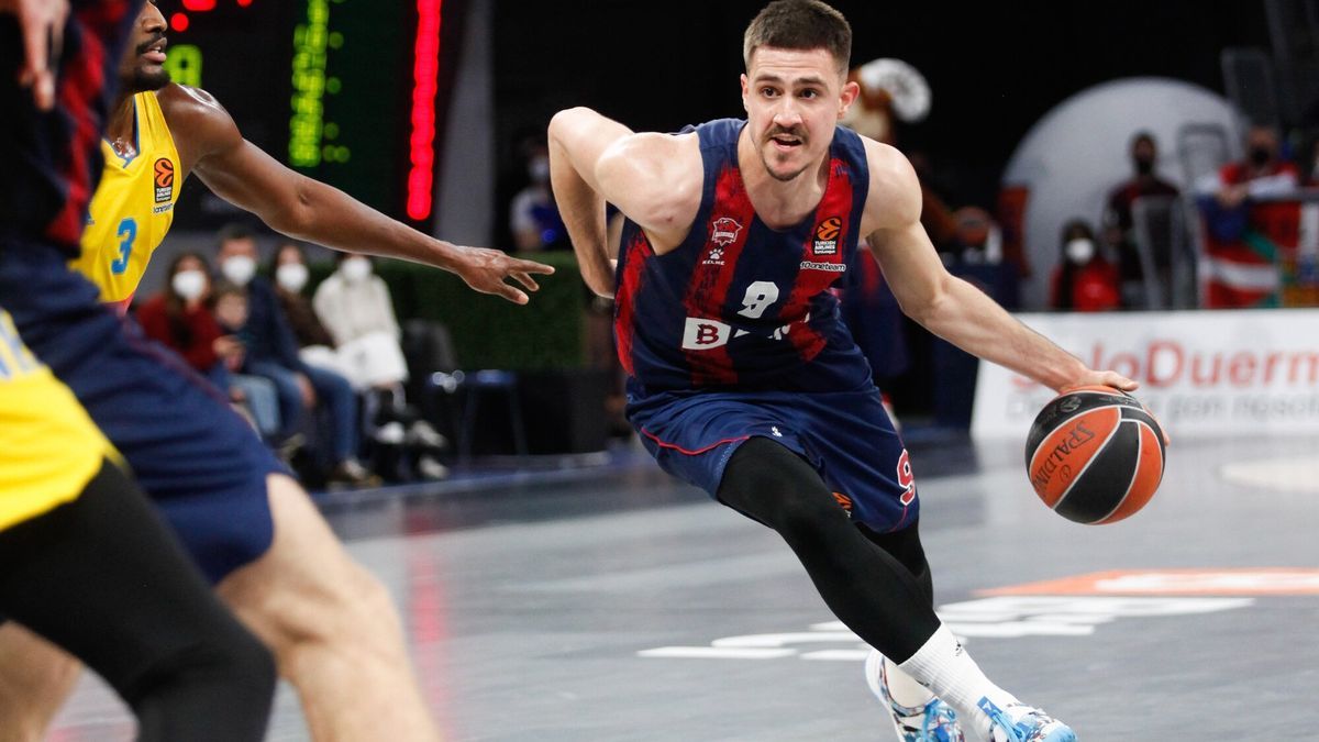 Marinkovic busca una penetración durante un partido con el Baskonia. Foto: Jorge Muñoz