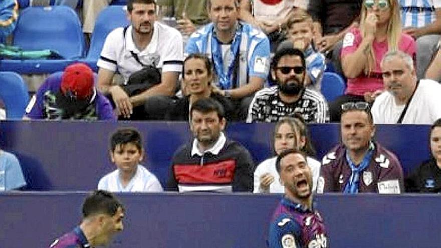 Quique González celebra su gol frente al Málaga. | FOTO: LALIGA