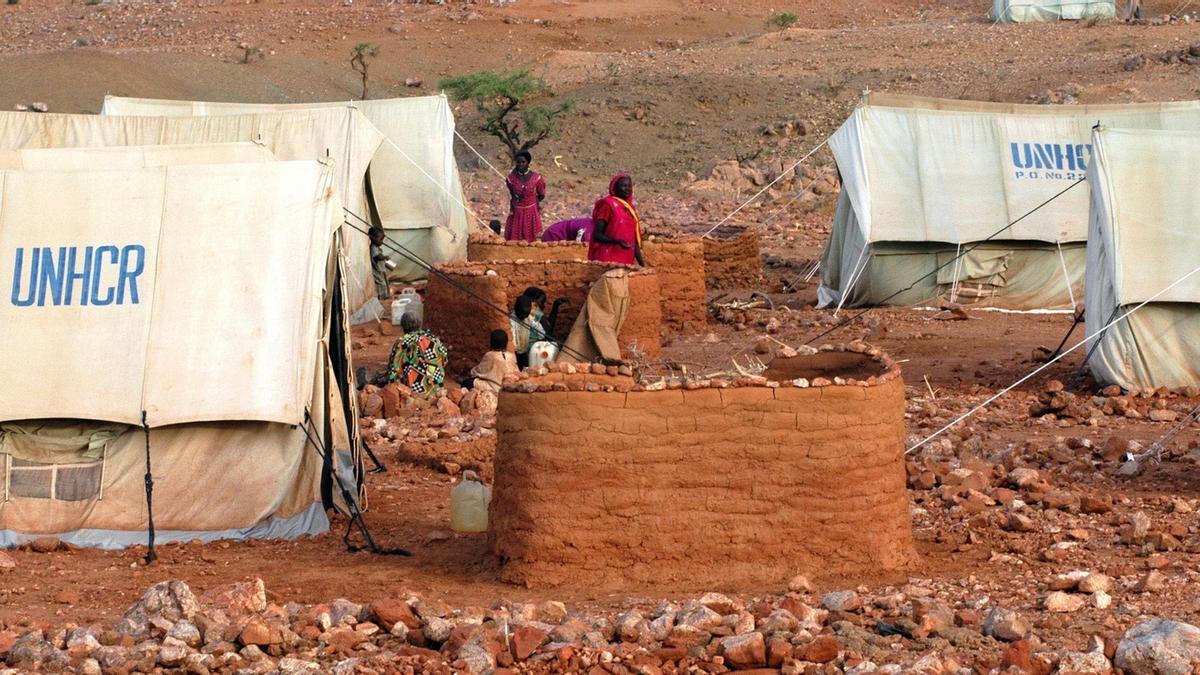 Campamento de refugiados en el este de Chad.