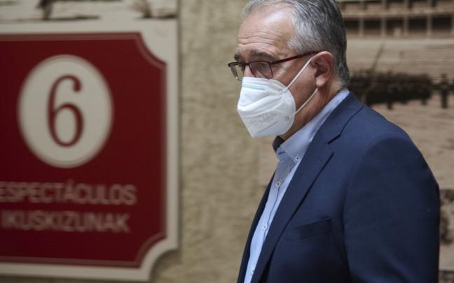 Maya, antes de la rueda de prensa para dar el balance de las fiestas.