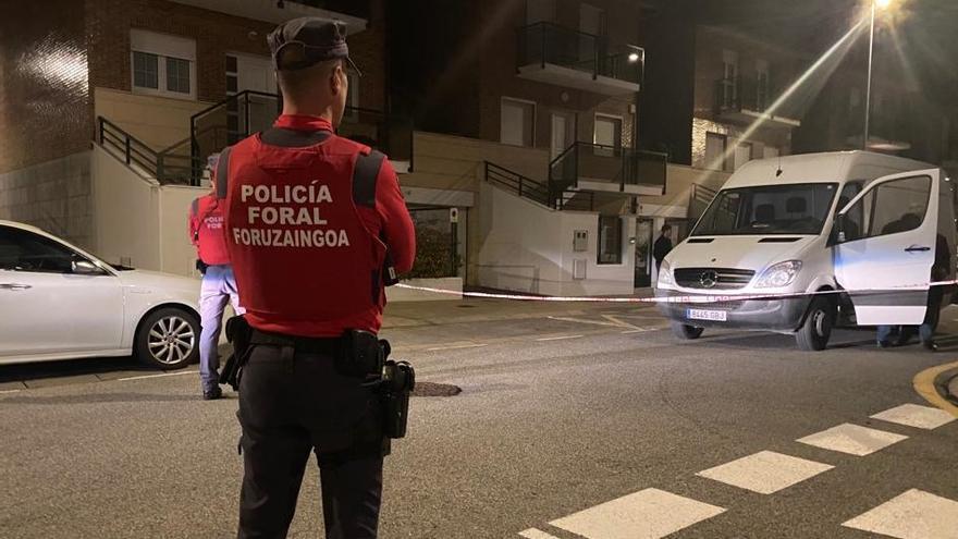 Dispositivo en Huarte para localizar al hombre fugado.