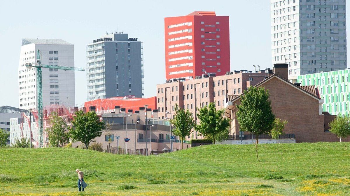 El Anillo Verde vitoriano, que contribuye a reducir la tempratura en la ciudad.