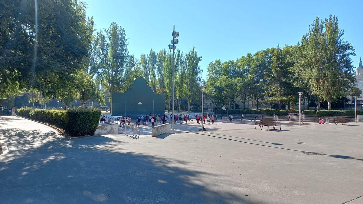 Mayores en el Parque del Norte con los ensayos