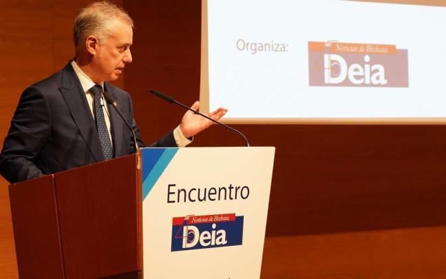 Urkullu, en el Encuentro DEIA &lsquo;Euskadi 2023, retos y prioridades&rsquo;.
