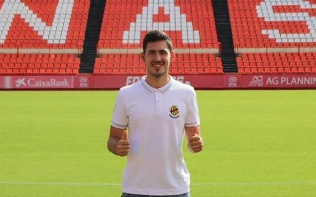 Gonzi, en su presentación con el Nàstic