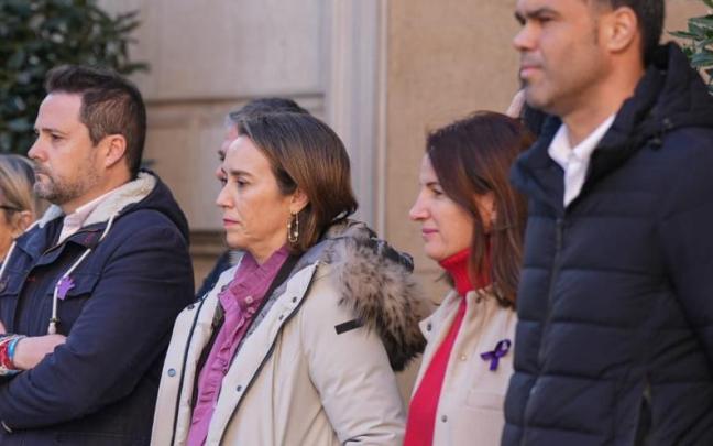 El alcalde de Tudela, Alejando Toquero, con la secretaria general del PP, Cuca Gamarra, y el próximo presidente del PPN, Javier García El alcalde de Tudela, Alejando Toquero, con la secretaria general del PP, Cuca Gamarra, y el próximo presidente del PPN, Javier García