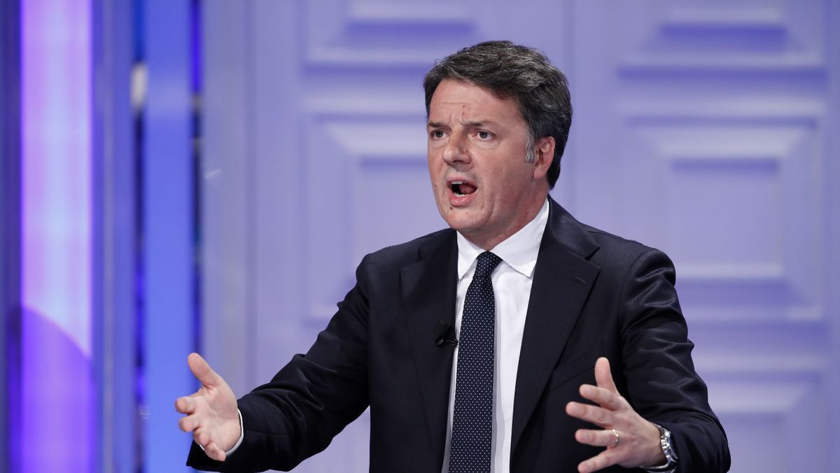 El ex primer ministro italiano Matteo Renzi.