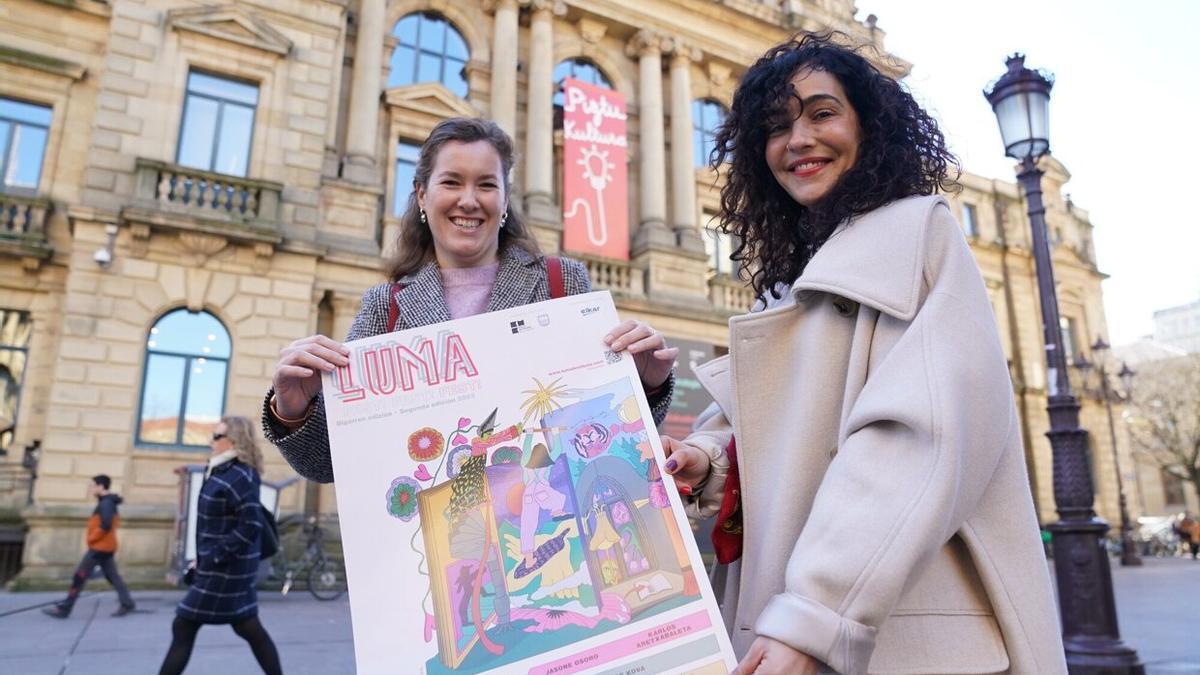 Amaia Garc&iacute;a y Ainara Mart&iacute;n, organizadoras del festival LUMAfest! de Donostia.