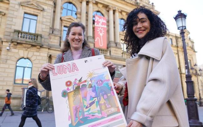 Amaia Garc&iacute;a y Ainara Mart&iacute;n, organizadoras del festival LUMAfest! de Donostia.