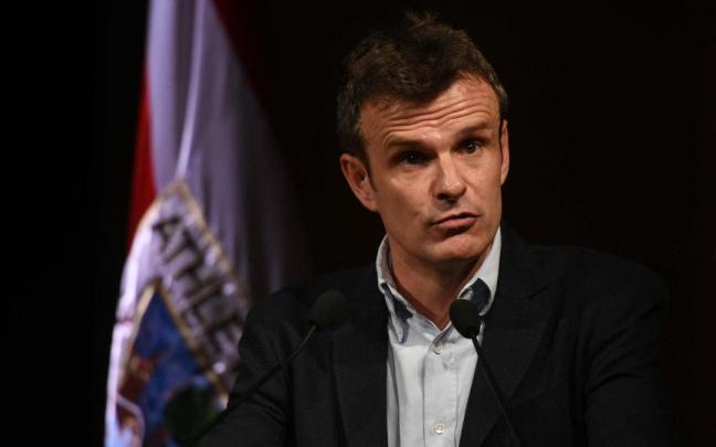 El presidente del Athletic, Jon Uriarte, ha sido respaldado por la Asamblea. El presidente del Athletic, Jon Uriarte, ha sido respaldado por la Asamblea.