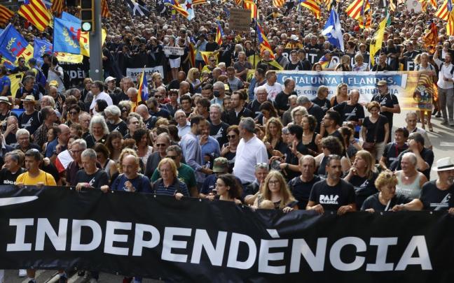 La marcha de la Diada, en imágenes La marcha de la Diada, en imágenes