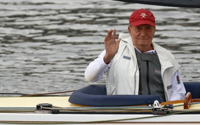 El rey emérito, Juan Carlos I, en su reciente regreso relámpago al Estado, donde no hizo autocrítica.