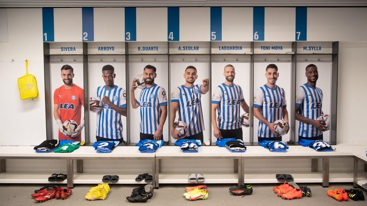 La nueva imagen del vestuario del Alavés