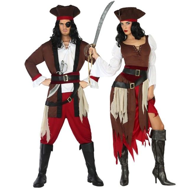Disfraces para una pareja de piratas.