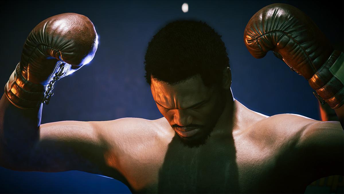 El boxeador Joe Frazier en una captura del juego.